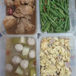 Tingkat - 3 Dishes + 1 soup/ 4 Dishes  (20 days)