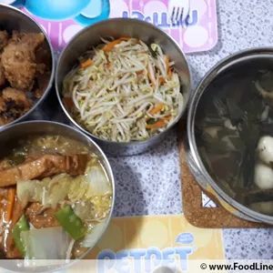 Dinner Tingkat (20 Days, 3 Dishes + Soup OR 4 Dishes)