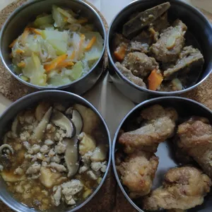 Dinner Tingkat (20 Days, 3 Dishes + Soup OR 4 Dishes)