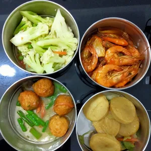 Dinner Tingkat (20 Days, 3 Dishes + Soup OR 4 Dishes)