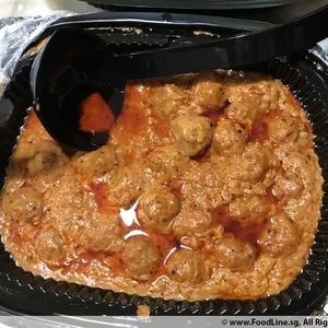 Chicken Cheese Meatballs in Tomato Cream Sauce