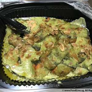 Norwegian Salmon in Almond Pesto Cream