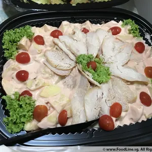 Cocktail Potato Salad with Smoked Chicken