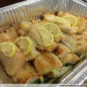 Tangy Creamy Butter Baked Fish with Dill Sauce