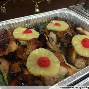 Oven-Baked Fragrance Chicken with Pineapple Chutney