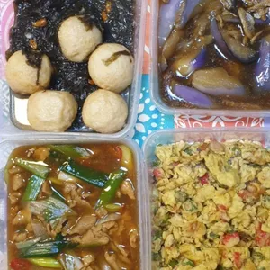 Tingkat - 3 Dishes + 1 soup/ 4 Dishes  (20 days)
