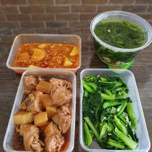 Tingkat - 3 Dishes + 1 soup/ 4 Dishes  (20 days)