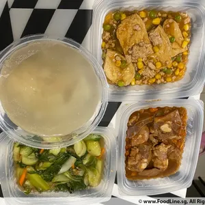 Lunch/Dinner Tingkat (5 Days, 3 Dishes + Soup OR 4 Dishes)