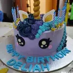 Unicorn Buttercream Cake (Size: 8" (Classic Flavour) (For 10-14 Pax)) (Flavour: Fudgy Chocolate (most popular!)) (Add-on Desserts: None) (Add-on Balloons: None)
