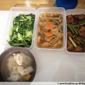 Tingkat - 3 Dishes + 1 soup/ 4 Dishes  (20 days)