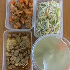 Tingkat - 3 Dishes + 1 soup/ 4 Dishes  (20 days)