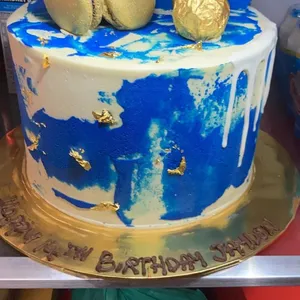 TCD02 Blue Passion (Cake Size: 7 Inch) (Cake Flavours: Chocolate)