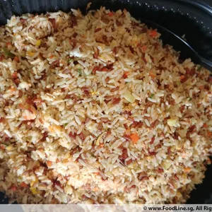 Fried Two Type Rice with Caviar 鱼子鸳鸯炒饭