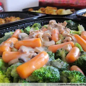 Sauteed Broccoli with Creamy Mushroom Sauce