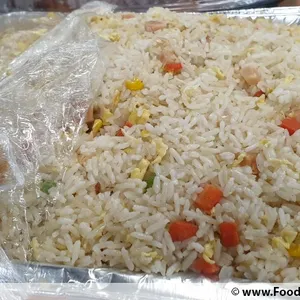 Christmas Fried Rice with Diced Honey Ham