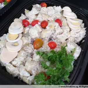 Egg Potato Salad with Raisin
