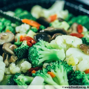 Assorted Vegetables Cauliflower and Broccoli with Mushroom
