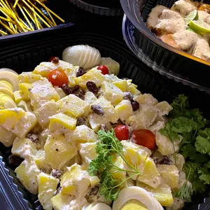 Egg Potato Salad with Raisin