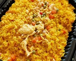 Golden Pineapple Fried Rice with Chicken Floss | Customer Photo | Team Catering Pte Ltd