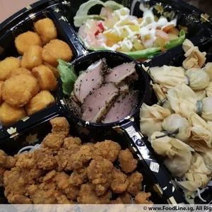 Prosperity Fortune Platter (Smoked Duck, Breaded Scallop, Golden Money Bag, Salad Prawn, Golden Chicken)