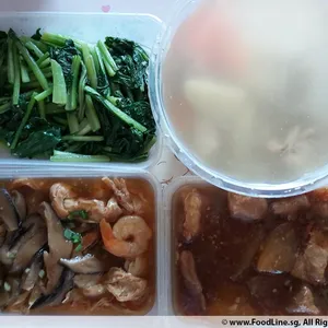 Trial Tingkat - 3 Dishes + 1 soup/ 4 Dishes (5 days)