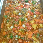 Traditional Beef Stew with Celery, Carrots, & Potatoes