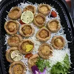 Crispy Scallop in Yam Basket with Thai Chilli Mayonnaise 香脆芋蓝带子拼泰式美奶酱
