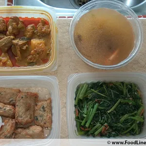 Lunch Tingkat (20 Days, 3 Dishes + Soup OR 4 Dishes)