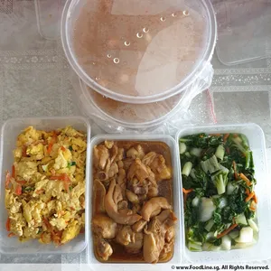 Jessie Catering Tingkat Meal - 3 dishes + 1 soup/ 4 dishes (10 days) - Promotion!