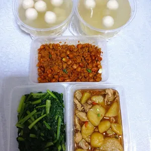 Tingkat - 3 Dishes + 1 soup/ 4 Dishes  (20 days)