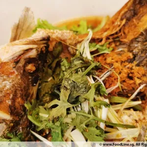 Deep Fried Seabass W HK Sauce