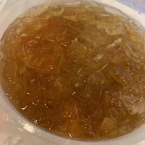 Chilled Sea Coconut with Fruit Cocktail