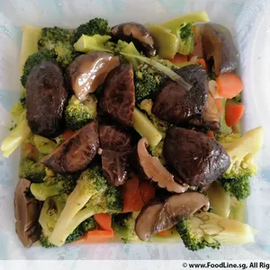 Mushroom With Broccoli With Fa Cai
