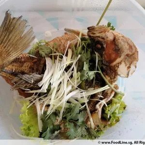 Deep Fried Seabass W HK Sauce