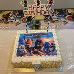 NINJA GO CELEBRATES (Size: 8 Inch (12-18 pax)) (Flavours: Vanilla) (Eggless: No) (Big Candles: 7) (Small Candles: 7)