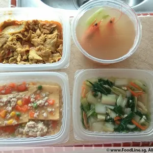 Lunch Tingkat (20 Days, 3 Dishes + Soup OR 4 Dishes)