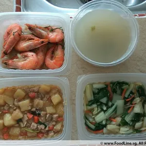 Lunch Tingkat (20 Days, 3 Dishes + Soup OR 4 Dishes)