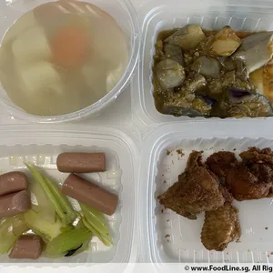 Lunch/Dinner Tingkat (10 Days, 3 Dishes + Soup OR 4 Dishes)