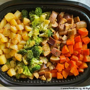 Rainbow Roasted Vegetables(V) <i> with broccoli, eggplant, carrots and potato </i>
