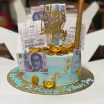4D Money Pulling Cake (Size: 8" - Approx. 10-15 pax (1 kg)) (Flavour: Chocolate)