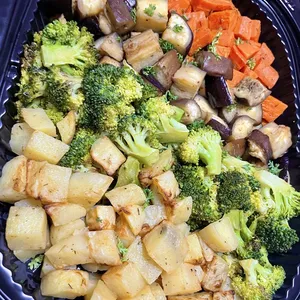 Rainbow Roasted Vegetables(V) <i> with broccoli, eggplant, carrots and potato </i>