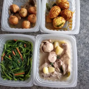 Lunch/Dinner Tingkat (5 Days, 3 Dishes + Soup OR 4 Dishes)