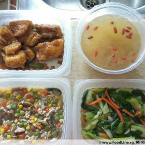 Lunch Tingkat (20 Days, 3 Dishes + Soup OR 4 Dishes)