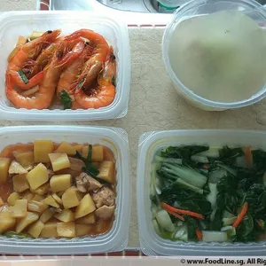 Lunch Tingkat (20 Days, 3 Dishes + Soup OR 4 Dishes)