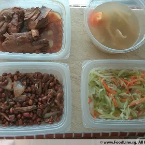 Lunch Tingkat (20 Days, 3 Dishes + Soup OR 4 Dishes)