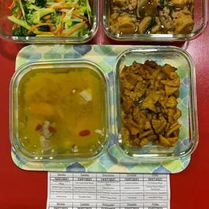 Dinner Tingkat (20 Days, 3 Dishes + Soup OR 4 Dishes)
