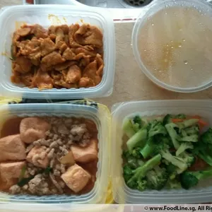 Lunch Tingkat (20 Days, 3 Dishes + Soup OR 4 Dishes)