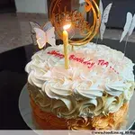 Rosette (Size: 7 Inch (7-10 pax)) (Flavours: Chocolate) (Eggless: Yes) (Big Candles: 9) (Small Candles: 9)