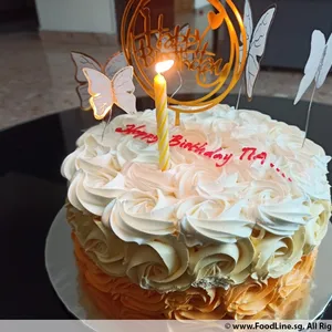 Rosette (Size: 7 Inch (7-10 pax)) (Flavours: Chocolate) (Eggless: Yes) (Big Candles: 9) (Small Candles: 9)