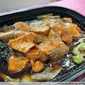 Baked Salmon w Teriyaki Sauce